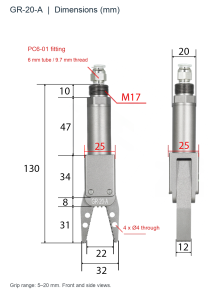 GR 20 A dimensions