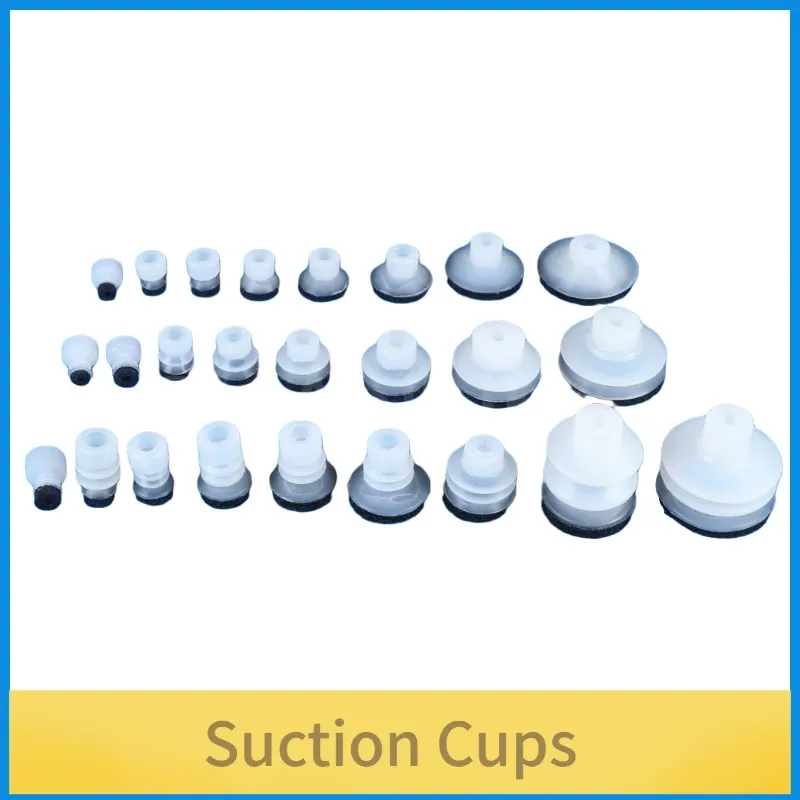 5pcs Red Black Sponge Rough Surface Vacuum Chuck Sucker Mirror Seamless Silicone MP-30 40 50 Suction Cups-BOLTTE
