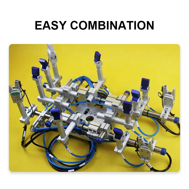 GOP/GOF-2020 Injection Molding Robot Single-Action Fixtures Pneumatic Components Finger Cylinders Clamps for Rubber Products