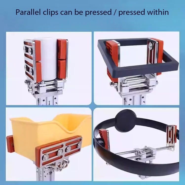 SOVE Small Pneumatic Robotic Arm Finger Cylinder Fixture Accessories Carton 16D Parallel Gripper High Precision Widened Clamp