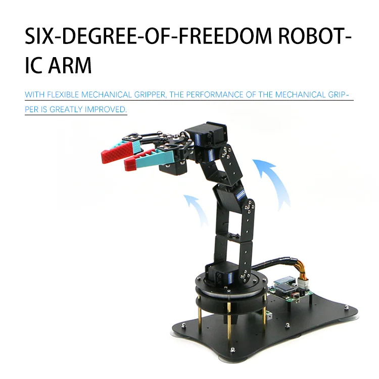 Industrial Robotic Arm Mechanic Tools Pneumatic Gripper Cylinder Core Construction Machinery Parts Robotics Kits Supplier