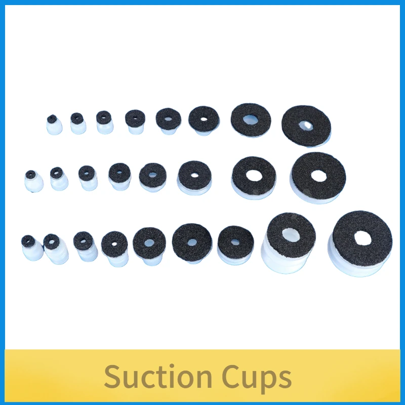 5pcs Red Black Sponge Rough Surface Vacuum Chuck Sucker Mirror Seamless Silicone MP-30 40 50 Suction Cups-BOLTTE