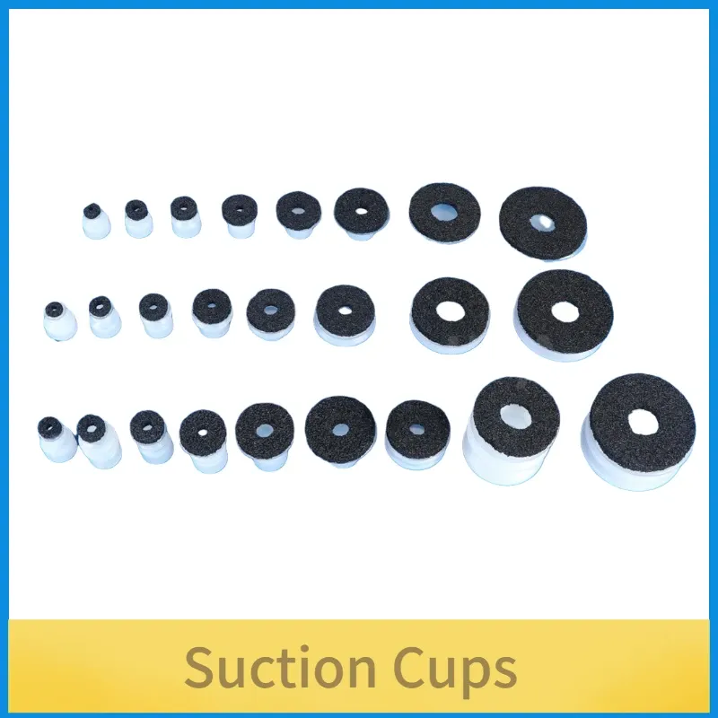 5pcs Red Black Sponge Rough Surface Vacuum Chuck Sucker Mirror Seamless Silicone MP-30 40 50 Suction Cups-BOLTTE
