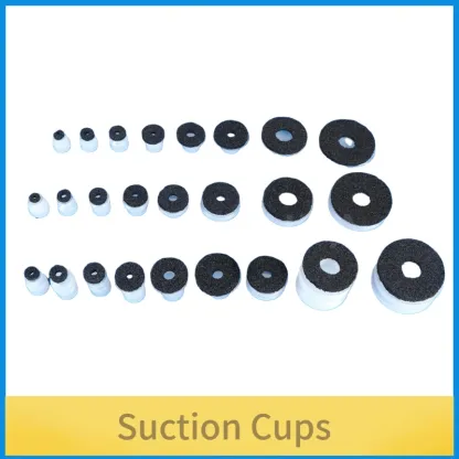 5pcs Red Black Sponge Rough Surface Vacuum Chuck Sucker Mirror Seamless Silicone MP-30 40 50 Suction Cups-BOLTTE