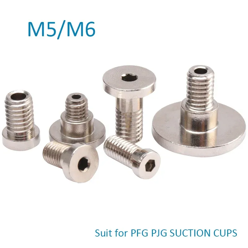 10pcs Vacuum Suction Cup Connector Fitting M5 M6 Conversion PFG PJG Chuck Supporting Screw-BOLTTE