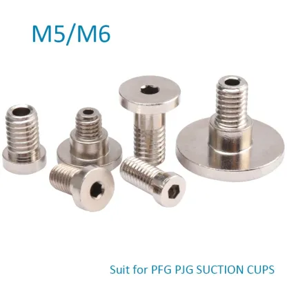 10pcs Vacuum Suction Cup Connector Fitting M5 M6 Conversion PFG PJG Chuck Supporting Screw-BOLTTE