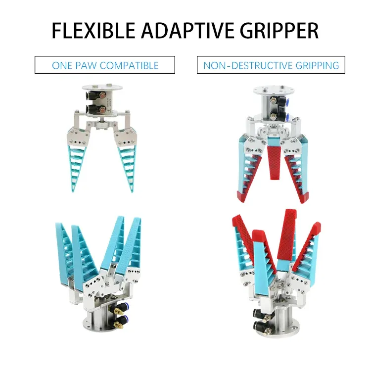 Industrial Robotic Arm Mechanic Tools Pneumatic Gripper Cylinder Core Construction Machinery Parts Robotics Kits Supplier