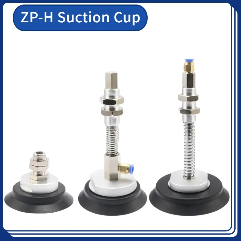 Manipulator Vacuum Sucker Chuck Single Layer ZPT-H40/50/63/80/100/125 Suction Cup Industrial Heavy Duty Pneumatic Black White-BOLTTE