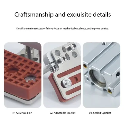 SOVE Small Pneumatic Robotic Arm Finger Cylinder Fixture Accessories Carton 16D Parallel Gripper High Precision Widened Clamp