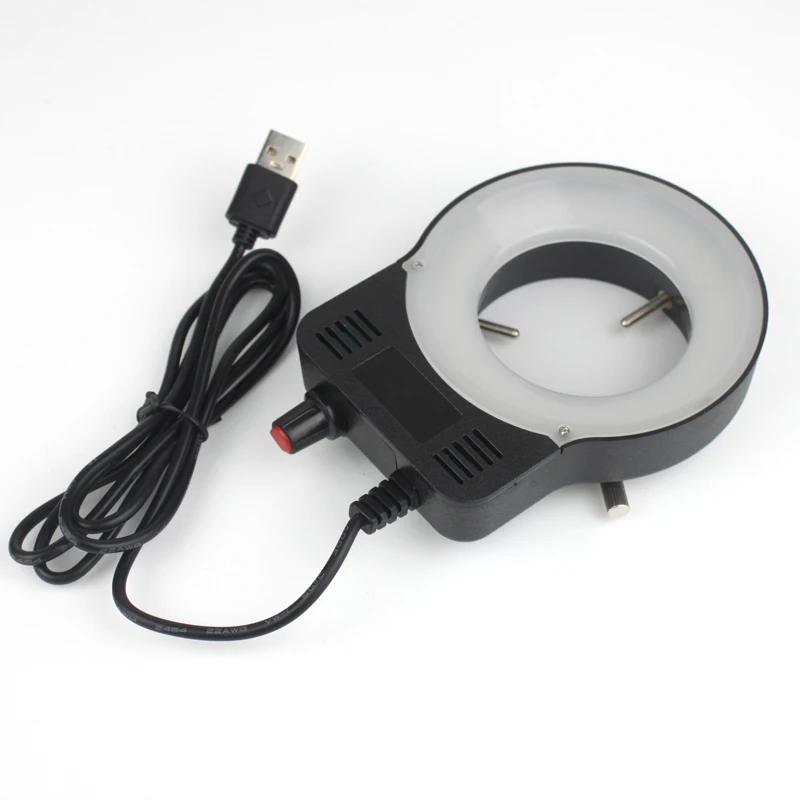 LED USB Output Adjustable DC 5V Shadowless Ring Light Iluminator Lamp For Industry Stereo Microscope Industrial Camera-BOLTTE