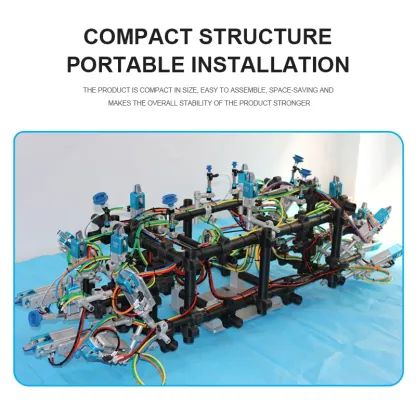 CRG Aluminum Alloy Finger Grip Gate Clamp with Silver Color and Powerful Clamping Force System for Mechanical Arm EOAT Accessory