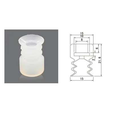 Robot accessories suction cup Silicone nozzle Industrial vacuum silica gel Powerful sucker Industrial suction nozzle-BOLTTE