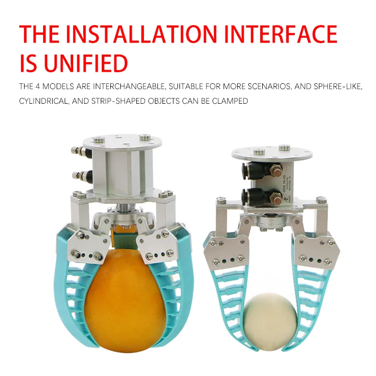 Adaptive Pneumatic Electric Flexible Gripper Bionic Flexible Mechanical Finger Claw Soft Flexible Claw for Air Working Used