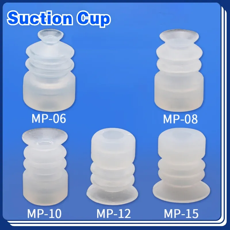 10pcs Vacuum Chuck Pneumatic Components MP BT Industrial Silicone Strong Suction Cups Nozzle Large Head Red White Triple Layer-BOLTTE