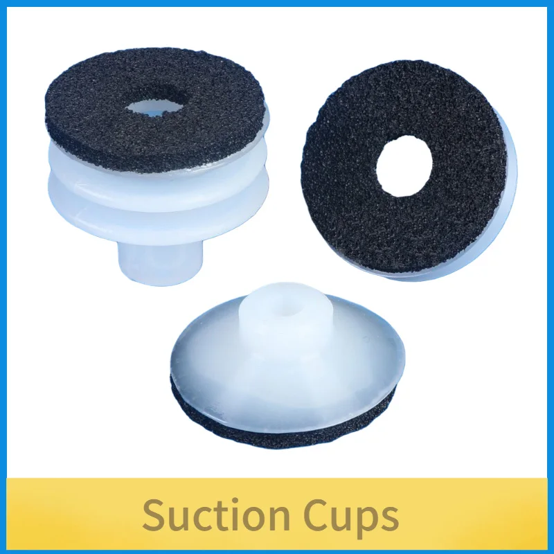 5pcs Red Black Sponge Rough Surface Vacuum Chuck Sucker Mirror Seamless Silicone MP-30 40 50 Suction Cups-BOLTTE