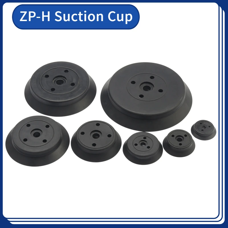 Manipulator Vacuum Sucker Chuck Single Layer ZPT-H40/50/63/80/100/125 Suction Cup Industrial Heavy Duty Pneumatic Black White-BOLTTE
