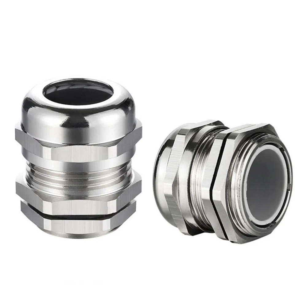 Waterproof Cable Gland Connector IP68 Nickel Plated Brass Metric Cable M8 M10 M12 M14 M16 M18-M36 Fit 18-25mm for 4-8mm Cable-BOLTTE