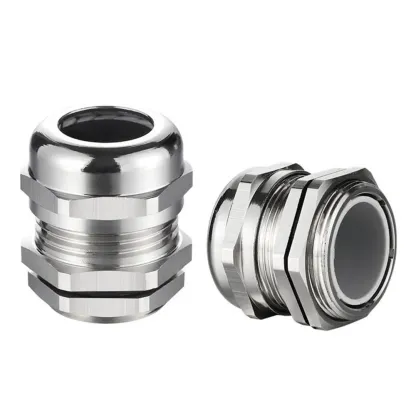 Waterproof Cable Gland Connector IP68 Nickel Plated Brass Metric Cable M8 M10 M12 M14 M16 M18-M36 Fit 18-25mm for 4-8mm Cable-BOLTTE