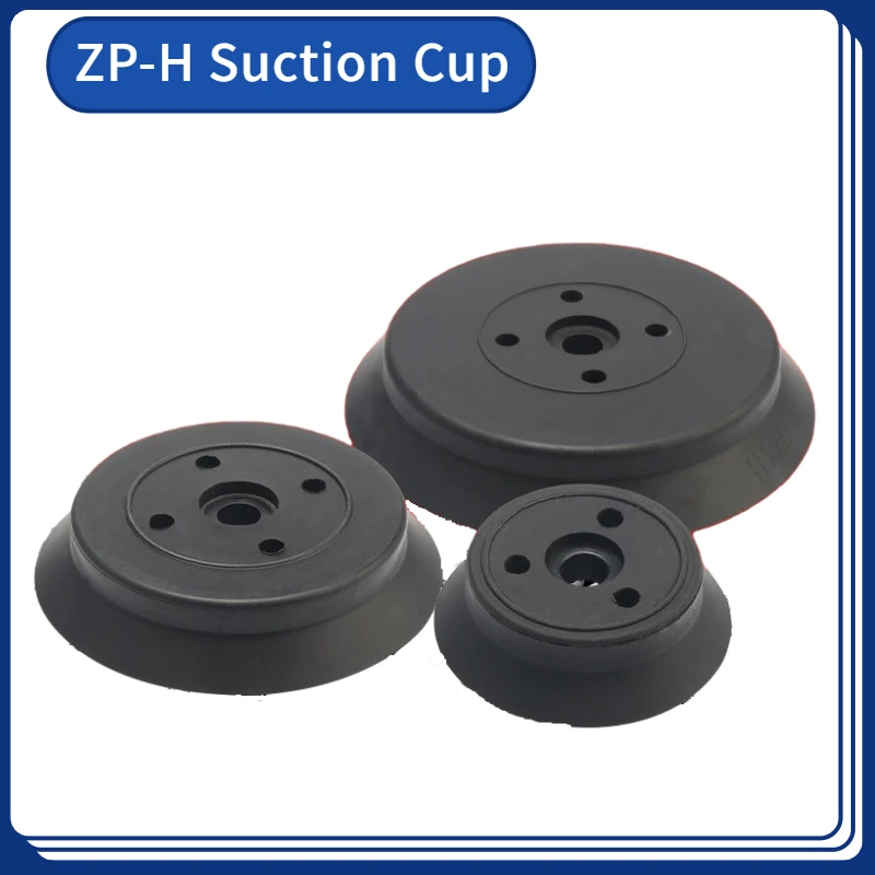 Manipulator Vacuum Sucker Chuck Single Layer ZPT-H40/50/63/80/100/125 Suction Cup Industrial Heavy Duty Pneumatic Black White-BOLTTE