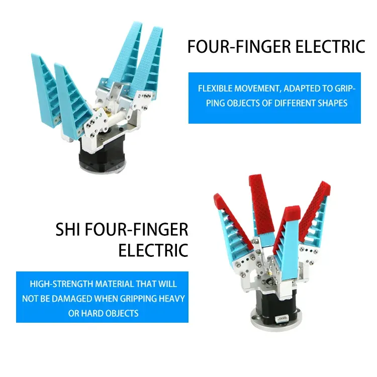 Industrial Robotic Arm Mechanic Tools Electric Gripper Construction Machinery Parts Robotics Kits Rubber Products