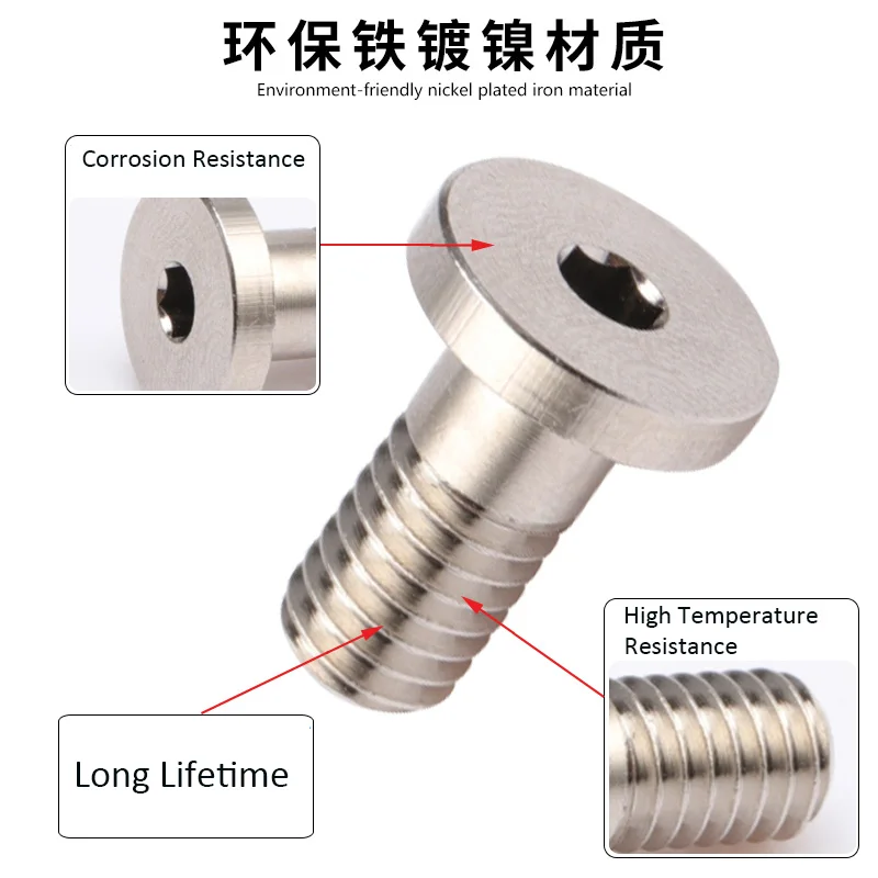 10pcs Vacuum Suction Cup Connector Fitting M5 M6 Conversion PFG PJG Chuck Supporting Screw-BOLTTE