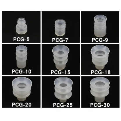 5pcs Pneumatic Industrial Robot Accessories Vacuum Suction Black White PCG-60/90 Manipulator Vacuum Chuck Nozzle Suction Cups-BOLTTE