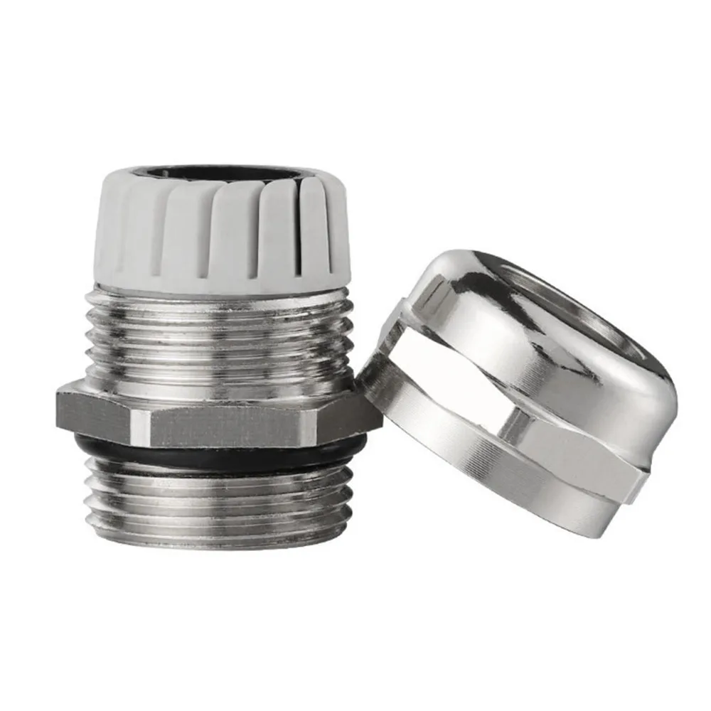 Waterproof Cable Gland Connector IP68 Nickel Plated Brass Metric Cable M8 M10 M12 M14 M16 M18-M36 Fit 18-25mm for 4-8mm Cable-BOLTTE