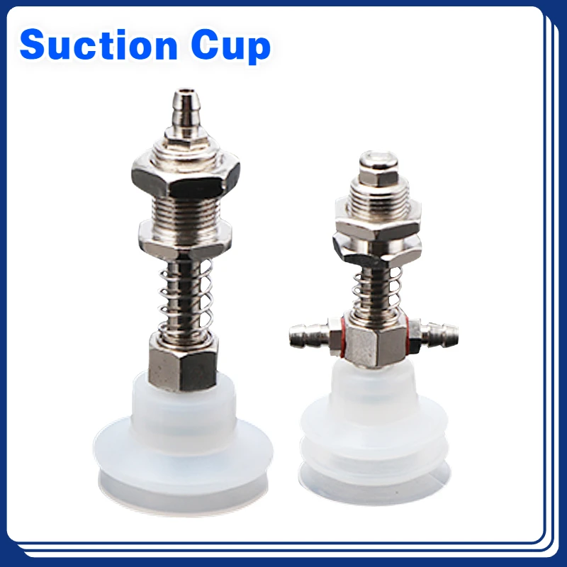 10pcs Vacuum Chuck Pneumatic Components MP BT Industrial Silicone Strong Suction Cups Nozzle Large Head Red White Triple Layer-BOLTTE
