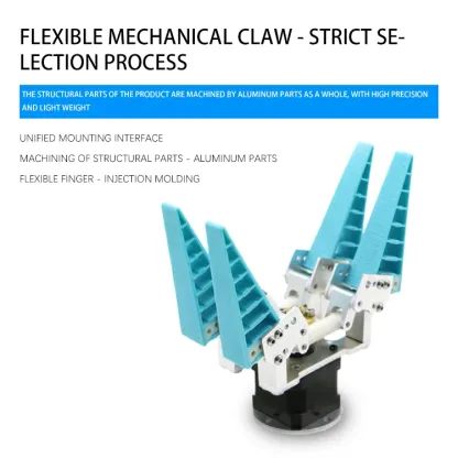 Industrial Robotic Arm Mechanic Tools Electric Gripper Construction Machinery Parts Robotics Kits Rubber Products