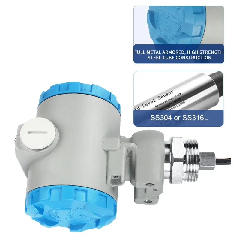 Split Submersible Water Level Pressure Sensor Transducer Liquid Level Transmitter 4-20mA 1-5V 0-10V RS485 QDY60A-BOLTTE