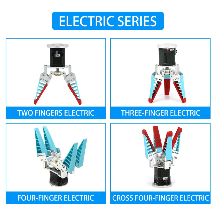 Industrial Robotic Arm Mechanic Tools Electric Gripper Construction Machinery Parts Robotics Kits Rubber Products