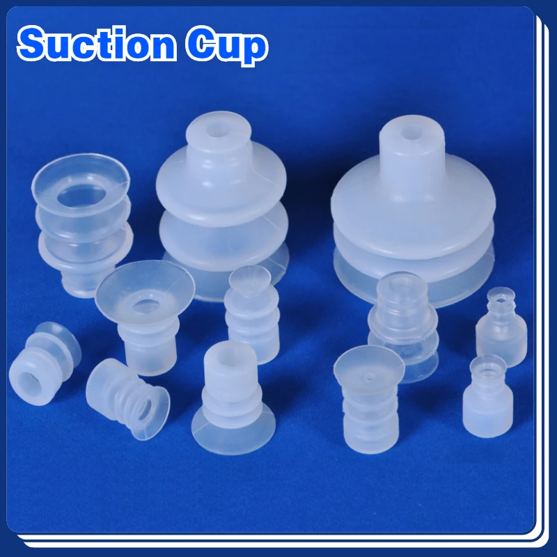 10pcs Vacuum Chuck Pneumatic Components MP BT Industrial Silicone Strong Suction Cups Nozzle Large Head Red White Triple Layer-BOLTTE