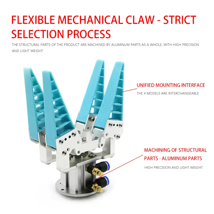 SOVE Steel Pneumatic Gripper Cylinder for Industrial Robotic Arm Mechanic Tools Construction Machinery Parts Robotics Kits