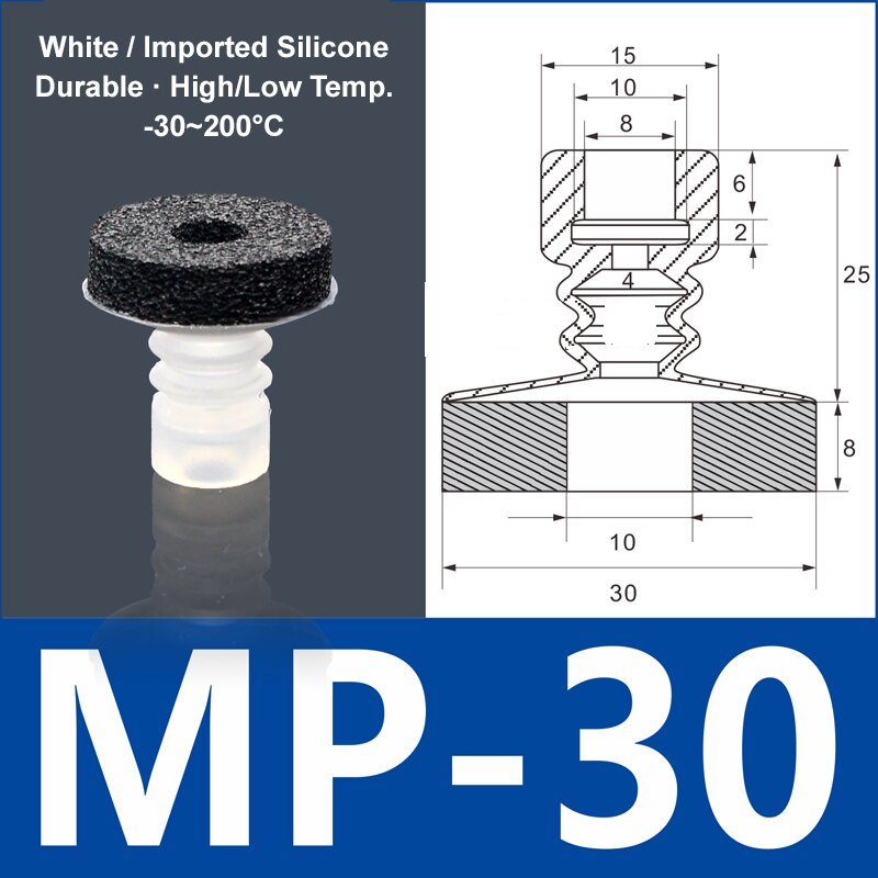 Foam Vacuum Suction Cups for Robotic Grippers | SP, DP & MP Series
