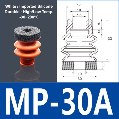 Foam Vacuum Suction Cups for Robotic Grippers | SP, DP & MP Series