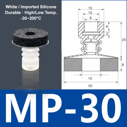 Foam Vacuum Suction Cups for Robotic Grippers | SP, DP & MP Series