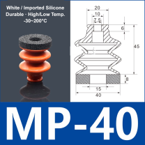Foam Vacuum Suction Cups for Robotic Grippers | SP, DP & MP Series