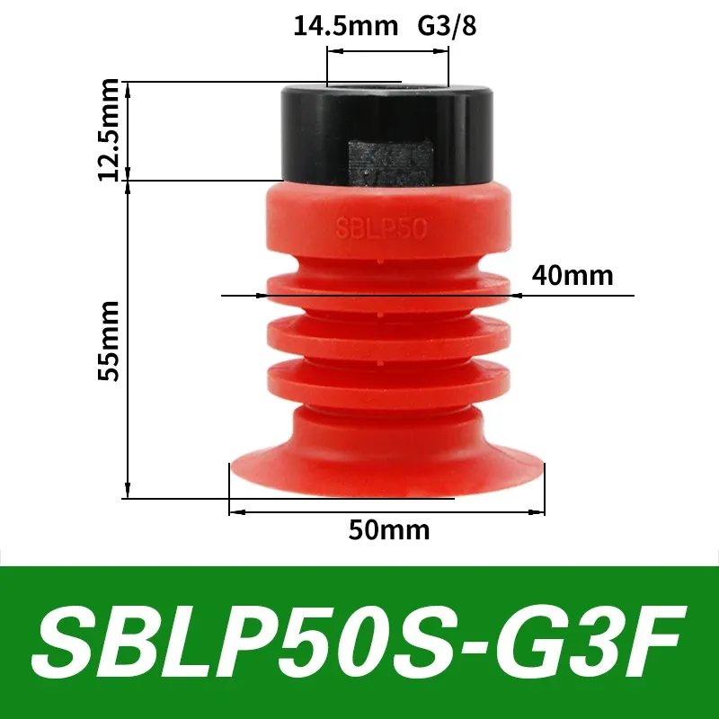 Vacuum suction cup SBLP30 40 50 accordion type film bag opening flexible packaging milk box industrial robot accessories-BOLTTE