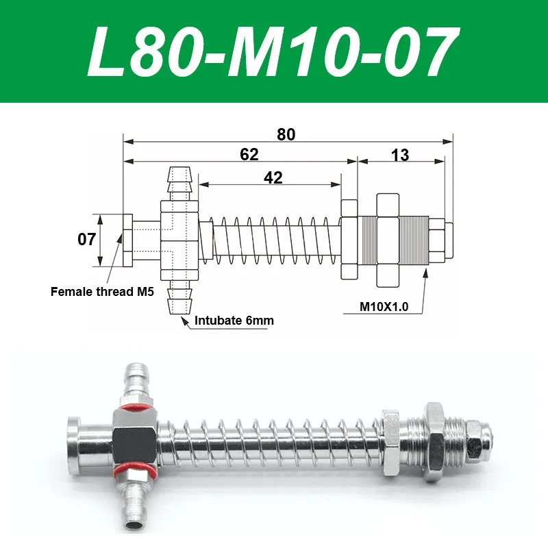 Vacuum suction cup base samll head 7mm hardware manipulator fixture accessories pneumatic support tail Side air intake-BOLTTE