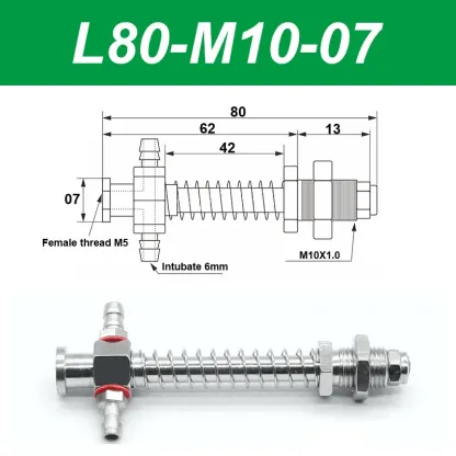 Vacuum suction cup base samll head 7mm hardware manipulator fixture accessories pneumatic support tail Side air intake-BOLTTE