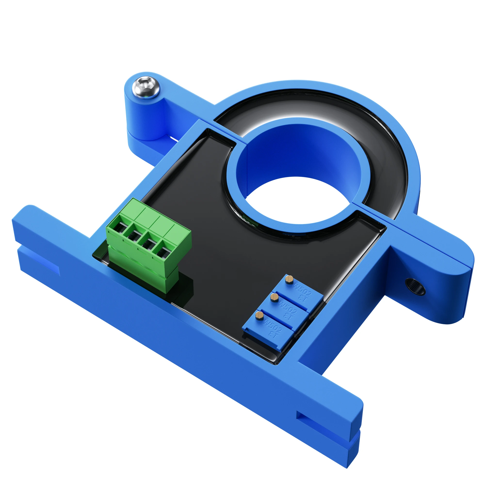 Split Core Current Transmitter 0-500A AC DC Hall Current Sensor Transducer 20mm Hole 0-10V 4-20mA RS485 Current Transmitter-BOLTTE