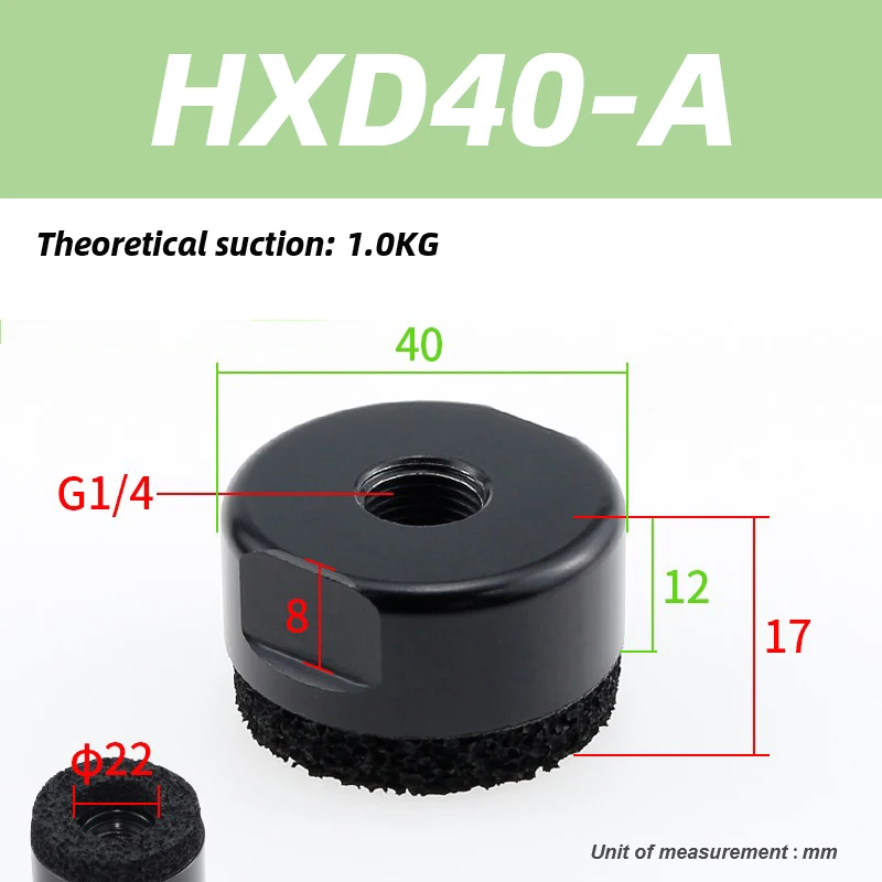 HXD HXN Series Vacuum Sponge Suction Cup Manipulator With bumper bar HXD30-A HXD40-A HXN22X38-A HXN60X120-A-X-BOLTTE