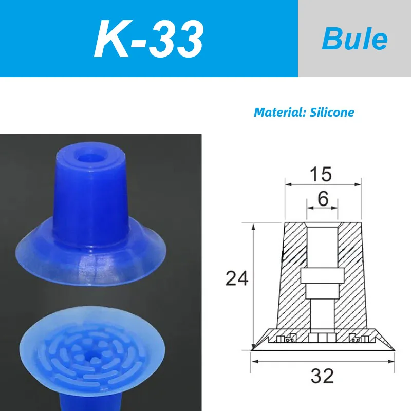 Packaging Machine Bag Opening Vacuum Suction Cup APEX20  K-27 F25 K3-3A 20-2 Robotic Arm Film Plastic Bag Accessories Pneumatic-BOLTTE