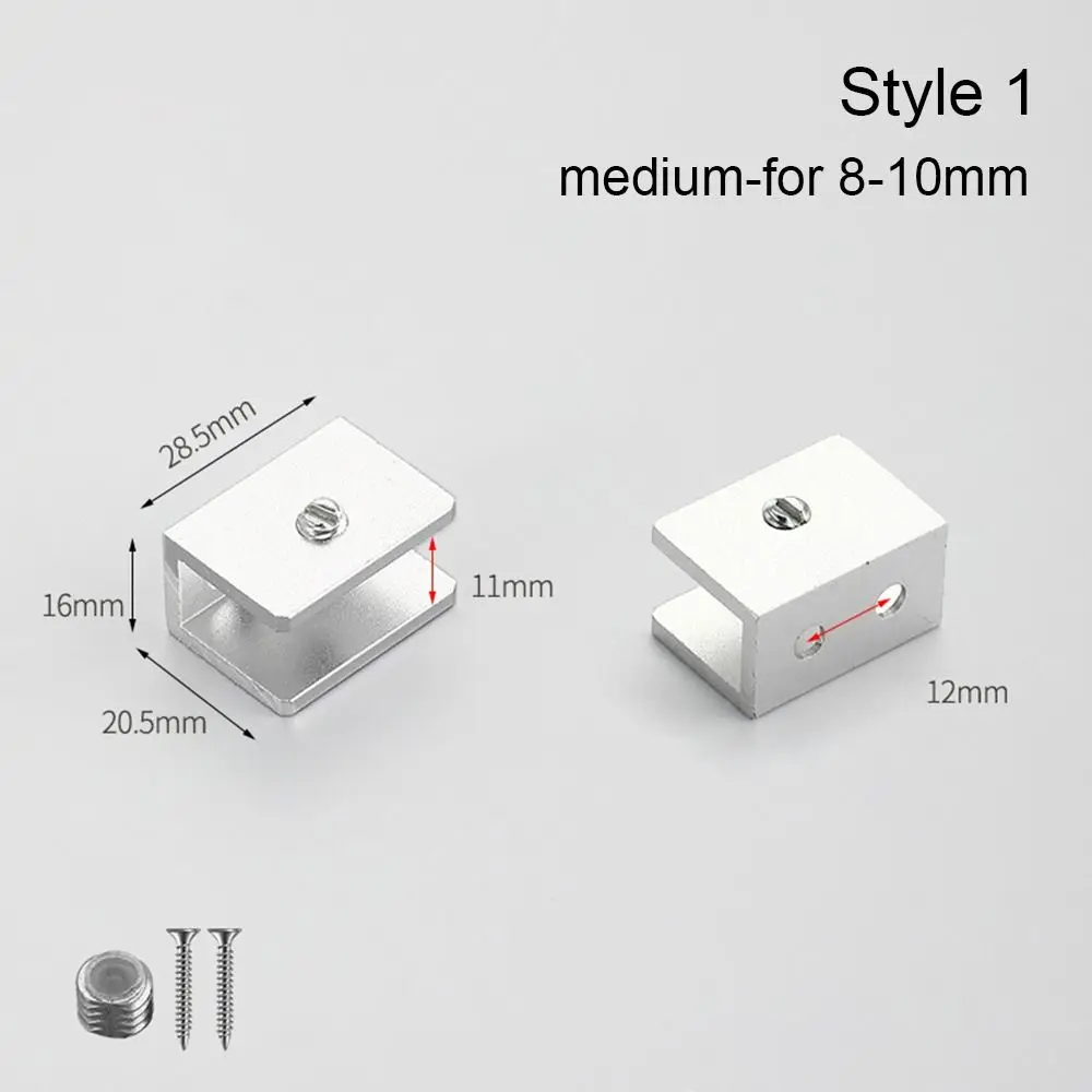 Thicken Panel Bracket Glass Clamp Shelves Clips Furniture Hardware Shelf Holder Clip Shelf Holder Support For 6-12mm