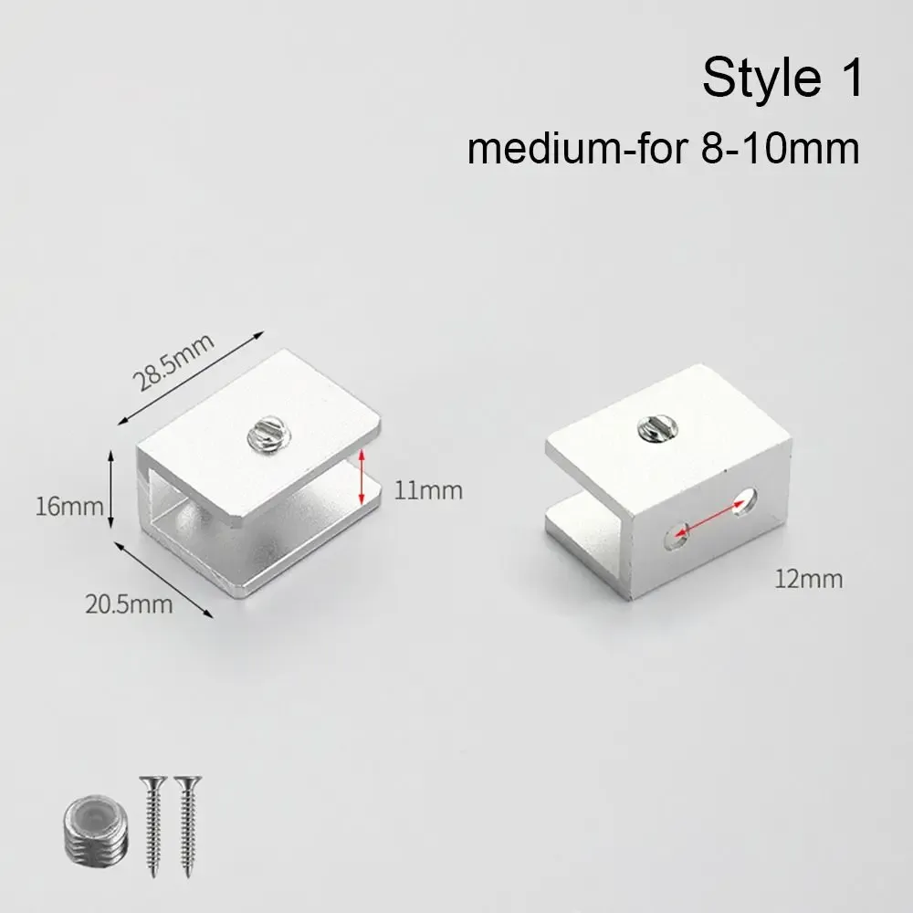 Thicken Panel Bracket Glass Clamp Shelves Clips Furniture Hardware Shelf Holder Clip Shelf Holder Support For 6-12mm