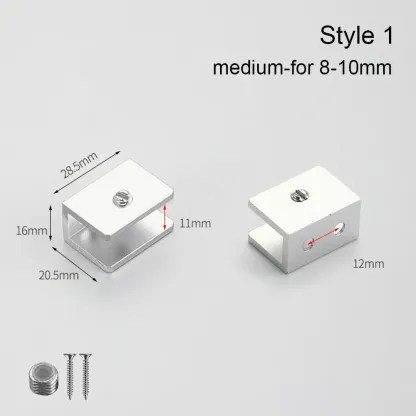 Thicken Panel Bracket Glass Clamp Shelves Clips Furniture Hardware Shelf Holder Clip Shelf Holder Support For 6-12mm