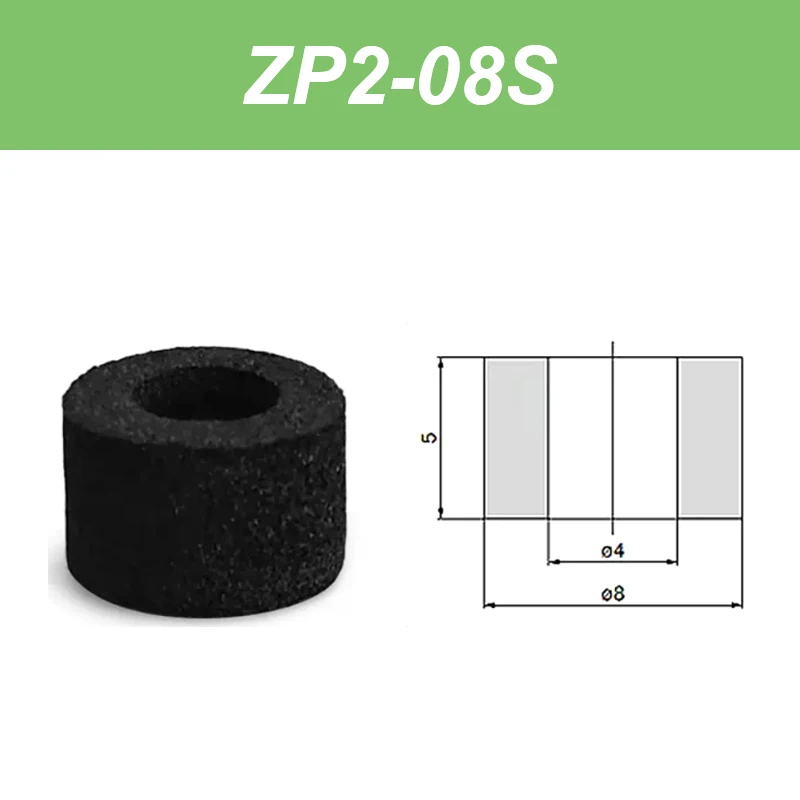 ZP2series sponge vacuum pad, ZP2-T04S-A3, zp2-T06S-A5,ZP2-T08S-A5, ZP2-T10S-B5,A external thread connection, B internal thread-BOLTTE