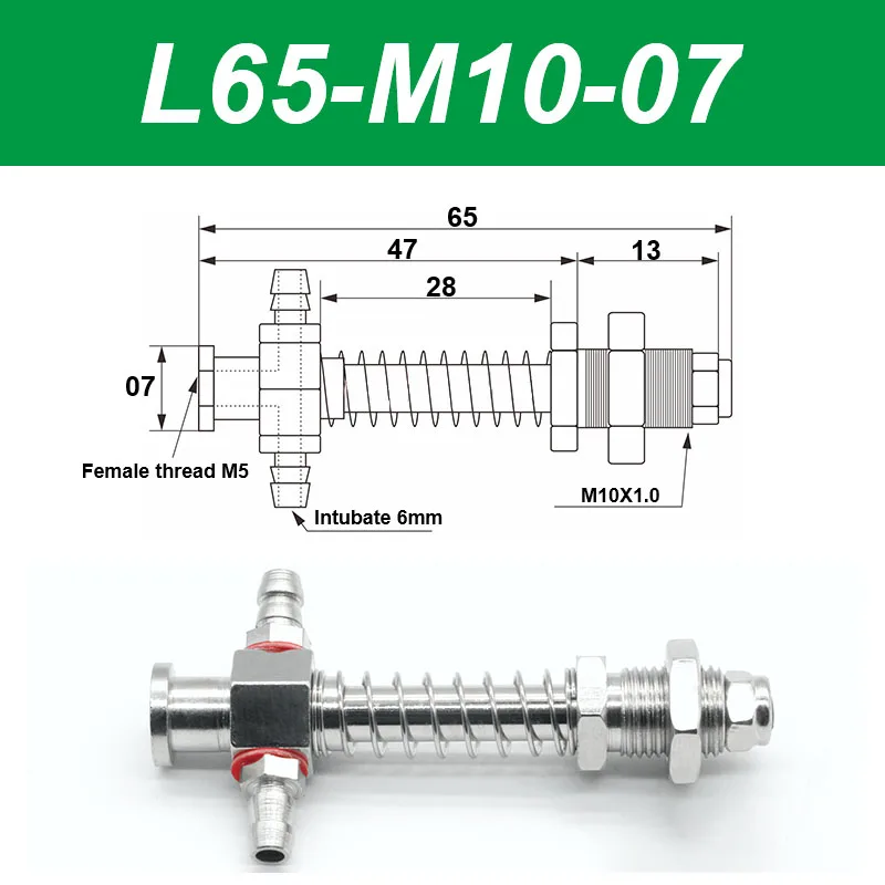 Vacuum suction cup base samll head 7mm hardware manipulator fixture accessories pneumatic support tail Side air intake-BOLTTE
