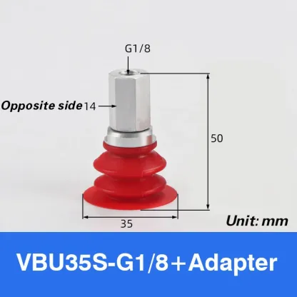 Mechanical arm suction cup industrial VBU35/45 vacuum suction cup high temperature resistant strong suction nozzle accessories-BOLTTE