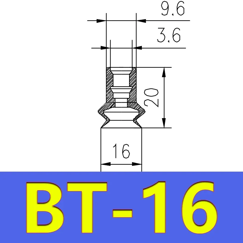 Mini Vacuum Suction Cup Robot Accessories Industrial Pneumatic Accessories Powerful Suction Nozzle ZPL-BOLTTE